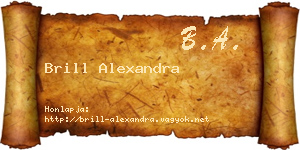 Brill Alexandra névjegykártya